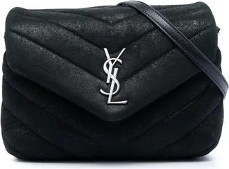 Saint Laurent Pre-owned Saint Laurent Toy Matelasse Glitter Suede Monogram LouLou Crossbody Ladies VVZ5NSSGQILWVTWN