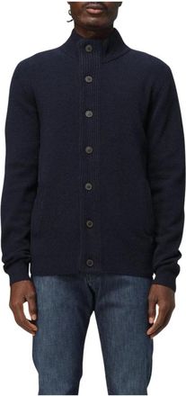 Barbour Buttoned Cardigan - Heren - Vesten - Blauw - M - Truien & Vesten