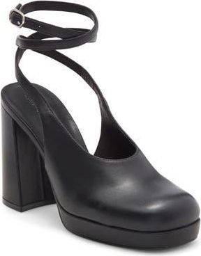 Jeffrey Campbell Vivre Ankle Strap Platform Pump in Black at Nordstrom Rack, Size 11