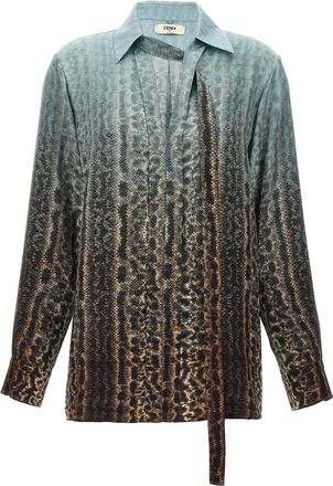 Fendi Multicolor Animal print shirt