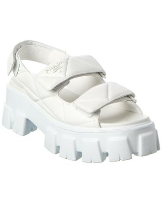 Prada Quilted Leather Platform Sandal