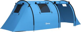OEM Tienda De Campa&ntilde;a Para 3 Personas Con Ventanas Gancho Bolsa De Transporte Impermeable 3000 Mm 470x220x150 Cm Azul Celeste