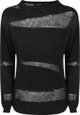 Fabiana Filippi Dames, Truien, Zwart, Maat: M Mohair