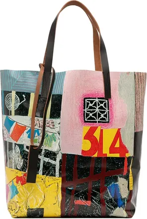 Marni 2010-2025 Printed PVC tote bag - women - Calf Leather/PVC - One Size - Multicolour