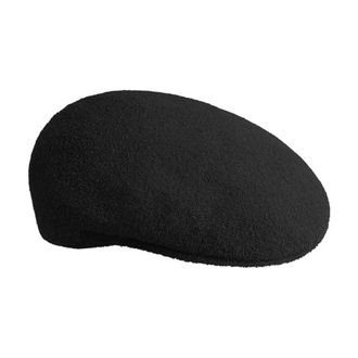 Kangol Zwarte Elastische Bermuda Hoed Unisex - Dames - Hoeden - Zwart - M - Accessoires