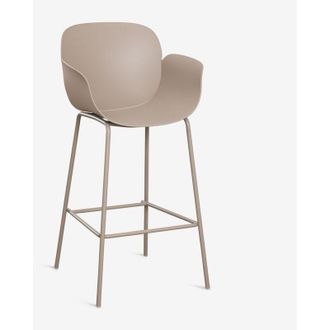 Sklum Taburete Alto En Polipropileno Y Acero Lynette Sklum