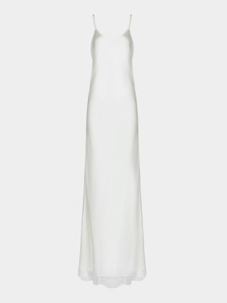 Ryan Roche Silk and Lace Long Slip Dress
