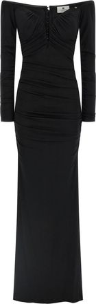 Elisabetta Franchi Black Red Carpet dress