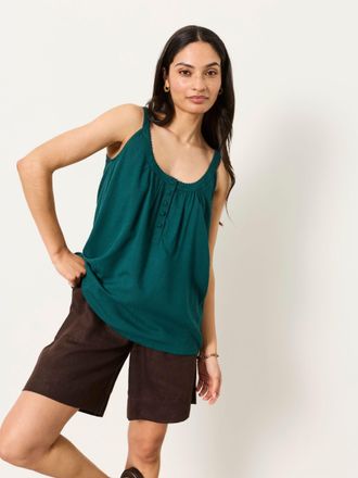 Fat Face FatFace Layla Teal Blue Petite Cami
