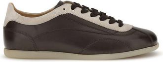 Brunello Cucinelli Brunello Cucinelli Mens Leather Laceup Sneakers - Dark Brown - Size EU 45