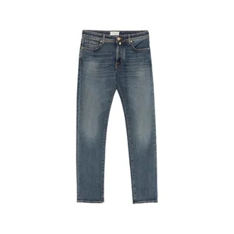 Jacob Cohen Logo-patch Whiskered Jeans