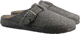 Simba STORMUR Mens Slipper, with Gel Massage Footbed, For Indoor/Outdoor Comfort, Felted Clog Style - Grey - Size 11