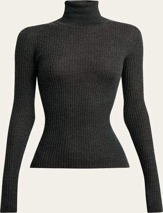 Gabriela Hearst Peppe Cashmere Silk Turtleneck Sweater
