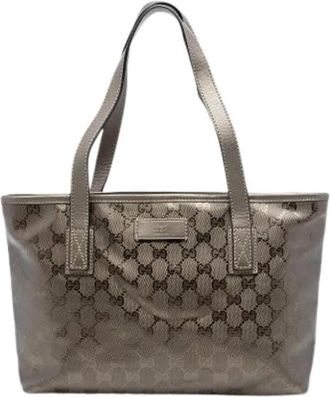 Gucci Pre-owned Vintage Tote Bag - Dames - Vintage Shopper - Bruin - ONE Size - Leer - Vintage