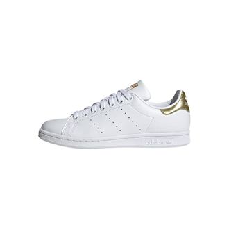 adidas Originals Womens Stan Smith (End Plastic Waste) Sneaker, White/White/Gold Metallic, 7.5