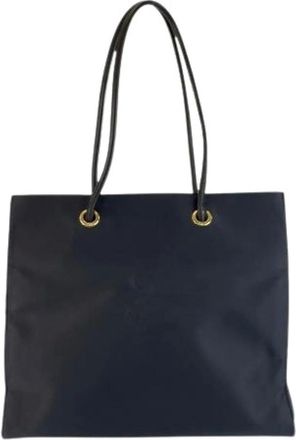 Saint Laurent Pre-owned Tote Bags, female, Blue, Size: ONE SIZE Pre-owned Vintage Shoulder Tote Bag