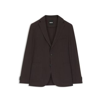 BOSS Slim-fit jacket in Tech Linen