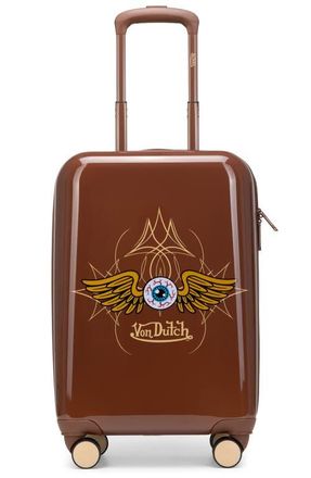 Von Dutch Eyeflight Expandable Hardside Spinner Carry-on Suitcase in Brown at Nordstrom, Size Small