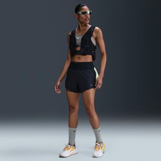 Nike Womens Trail Dri-FIT Brief-Lined Running Shorts in Black | HM0280-010