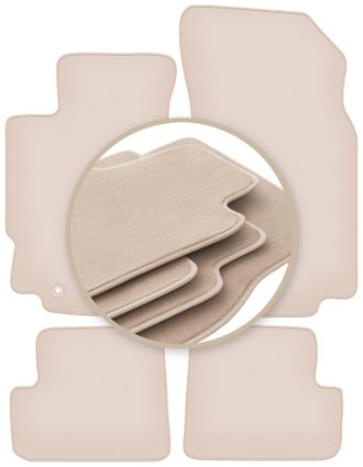 OEM Alfombrillas Premium Beige Para: Peugeot 406 Coup&eacute; 1995-2004