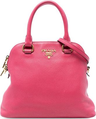 Prada Pre-owned Prada Vitello Daino Dome Satchel KI5FSVEXU2Z6A16K