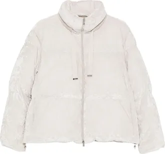 Herno Textured Pattern Boxy Silhouette Down Jacket