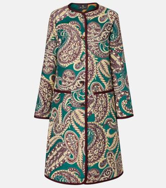 Etro Reversible jacquard coat
