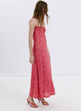 Mango Vestito plissettato stampa floreale rosa - Donna - XXS - MANGO