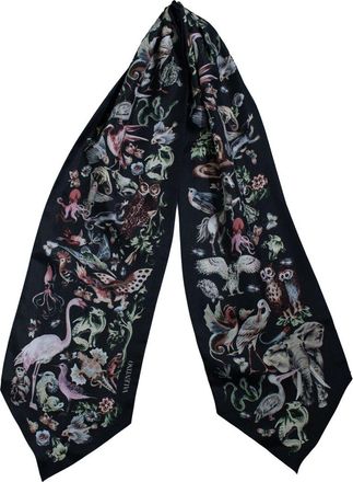 Valentino Garavani Valentino Safari Printed Silk Scarf (Authentic Pre-Loved)