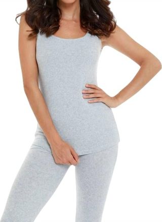 French Kyss Jackie Kashmira Tank In Sky Blue