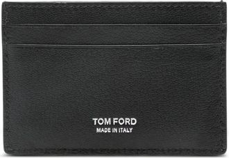 Tom Ford Logo-Print Leather Cardholder Accessories
