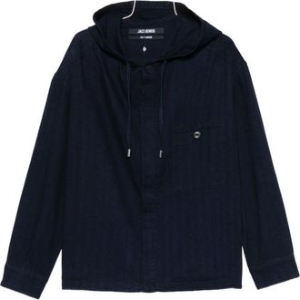 Jacquemus Hooded Long-Sleeved Concealed Placket Casual Shirt