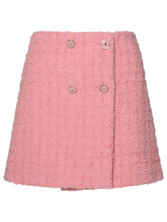 Versace Wool Tweed Mini Skirt