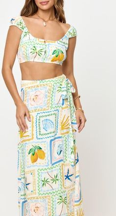 L*Space Ever Cover-Up Crop Top in Wish You Were Here at Nordstrom, Size X-Large