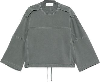 Christian Wijnants Felpa con design a inserti - Grigio