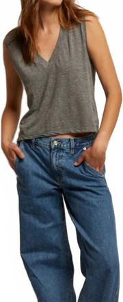 perfectwhitetee Margot Tee In Heather Grey