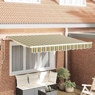 vidaXL Toldo Retr&aacute;ctil Verde 250 X 200 Cm Tela Vidaxl