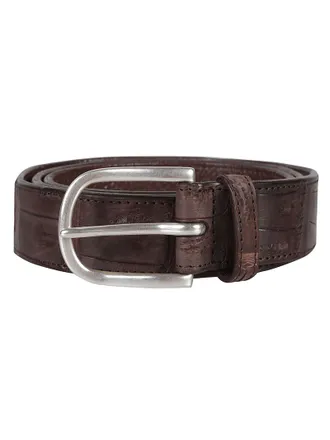 Orciani Classic Cocco Crocodile Leather Belt
