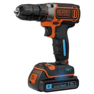 Black+Decker BLACK&DECKER - TRAPANO A BATTERIA SMARTTECH 18 Volt 1.5 A BDCDC18KST-QW