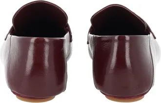 Fendi Baguette Hardware Leather Loafer - Bordeaux