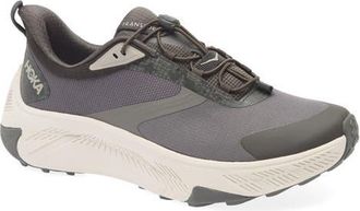 Hoka One One Transport 2 Gore-Tex Waterproof Sneaker in Gravel /Stucco at Nordstrom, Size 10.5