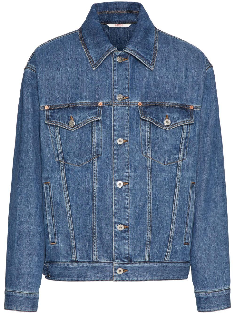 ジャケット Valentino Garavani Embroidered Denim Jacket Valentino Garavani Embroidered Denim Jacket (VALENTINO