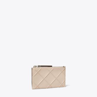 Tory Burch Womens Fleming Zip Card Case, One Size