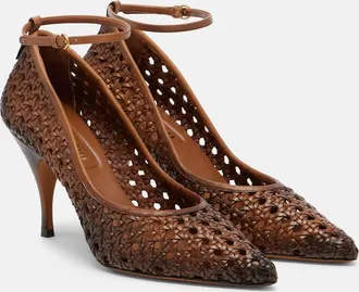 Miu Miu Woven leather pumps