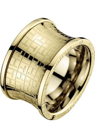 Tommy Hilfiger Womens 2700817C Ladies Ring - Gold Stainless Steel - Size O 1/2