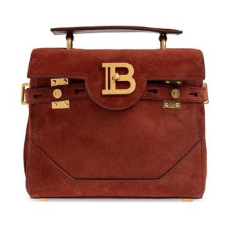Balmain Handbags, female, Brown, Size: ONE SIZE B-Buzz 23 Handbag