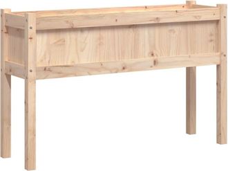 vidaXL Vidaxl - Jardinera con patas madera maciza de pino 110x31x70 cm