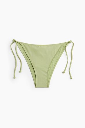 H&M Tie-Tanga Bikinihose - Helles Mattgr&uuml;n
