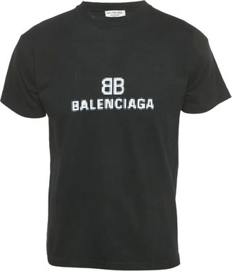 Balenciaga T-shirt girocollo a maniche corte - Nero