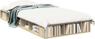 vidaXL Estructura De Cama Con Almacenamiento Roble Sonoma 80 X 200 Cm Vidaxl